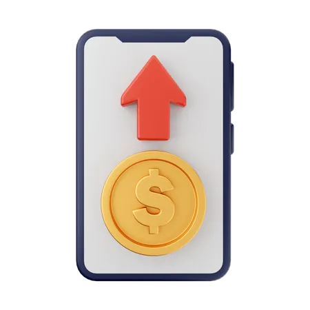 Transferir dinero  3D Illustration