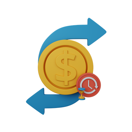 Transferir dinero  3D Icon