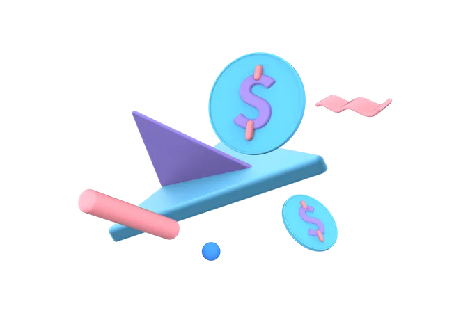 Transferir dinheiro  3D Illustration
