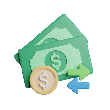 Transferir dinheiro  3D Icon