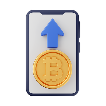 Transfert de bitcoins en ligne  3D Icon