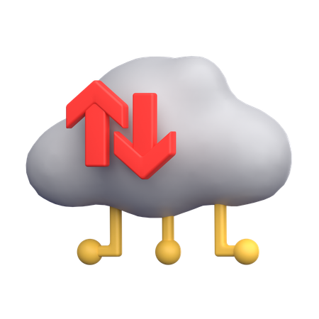 Transfert vers le cloud  3D Icon