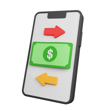Transfert d'argent en ligne  3D Icon