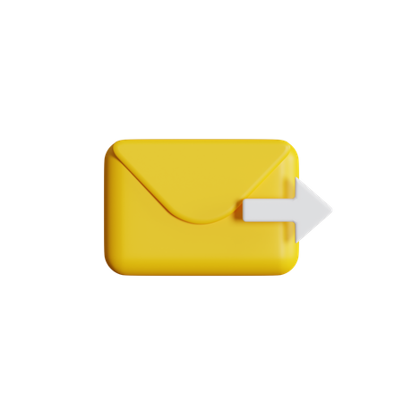 Transfert de courrier  3D Icon