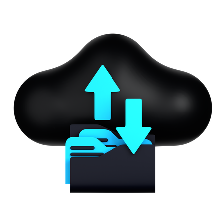 Transfert de documents  3D Icon