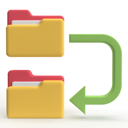 Transfert de données  3D Icon