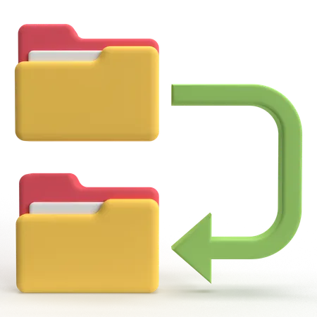 Transfert de données  3D Icon