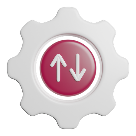 Transfert de données  3D Icon