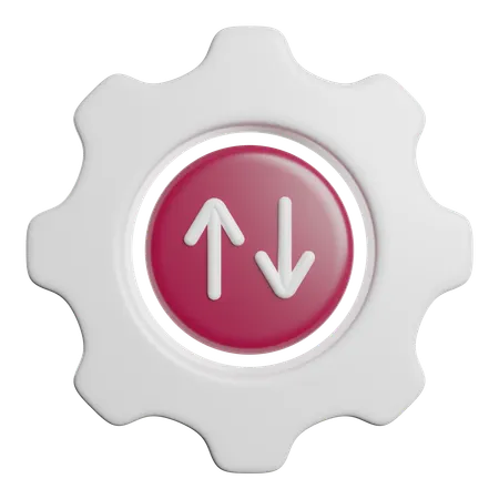 Transfert de données  3D Icon