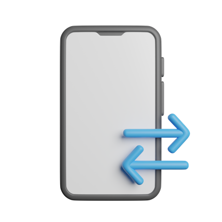 Transfert de données mobiles  3D Icon