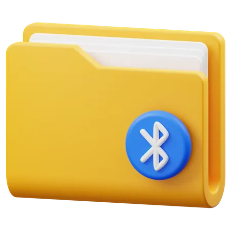 Transfert de dossier Bluetooth  3D Icon