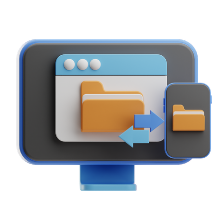 Transfert de fichier  3D Icon