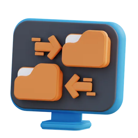 Transfert de fichier  3D Icon