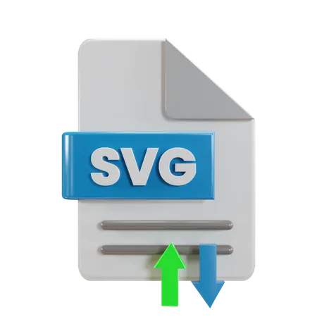 Transfert de fichiers SVG  3D Icon