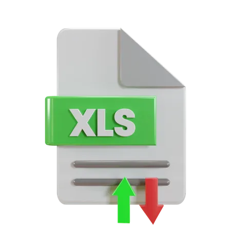 Transfert de fichier xls  3D Icon