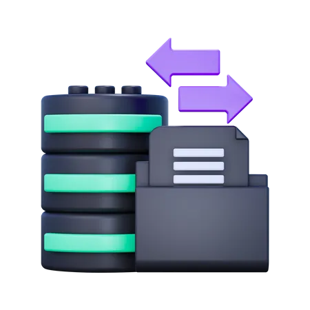 Transfert de stockage  3D Icon