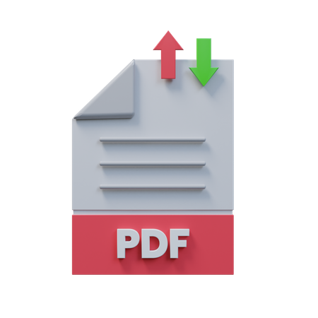 Transférer un fichier pdf  3D Icon