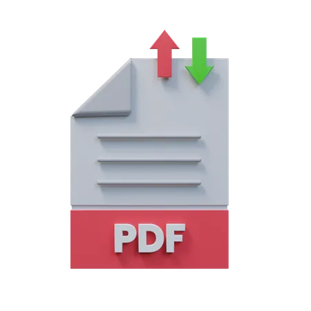 Transférer un fichier pdf  3D Icon