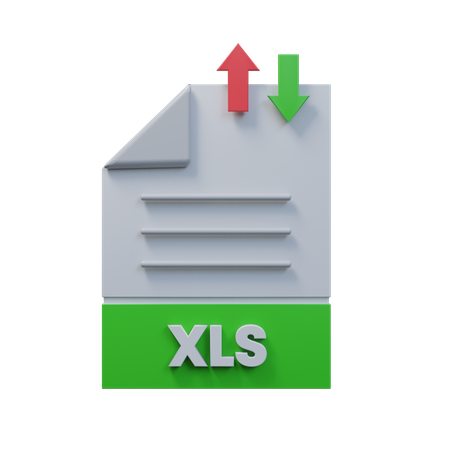 Transférer un fichier xls  3D Icon