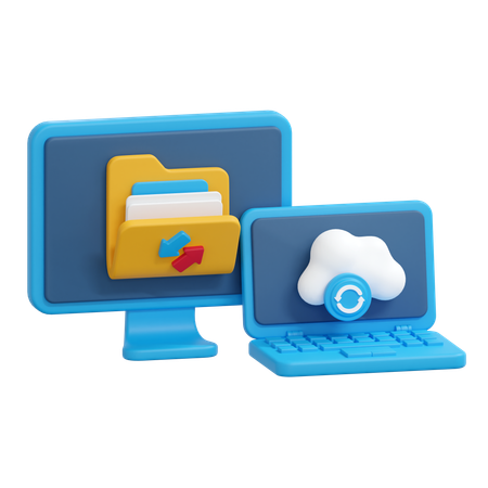 Transfert entre appareils  3D Icon