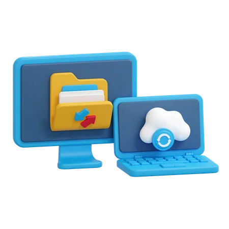 Transfert entre appareils  3D Icon