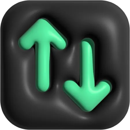 Transfert vertical  3D Icon