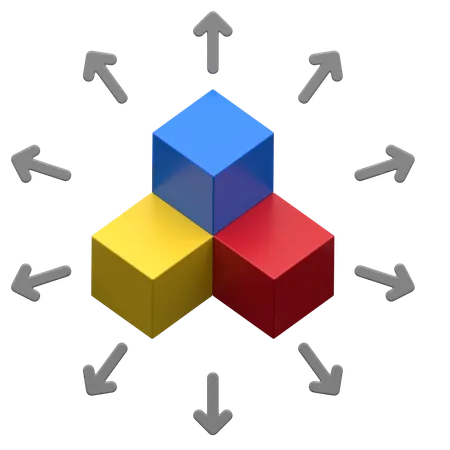 Transformação  3D Icon