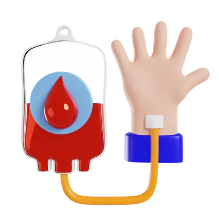 Transfusão de sangue  3D Icon