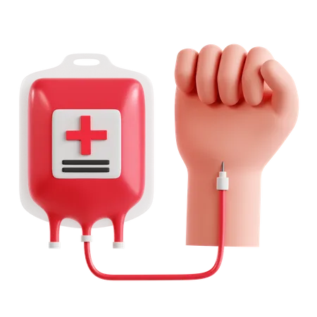 Transfusión de sangre  3D Icon