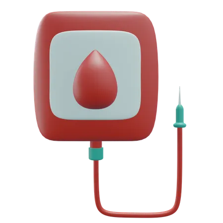 Transfusion Sanguine Illustration Dicone Medicale 3D Icon
