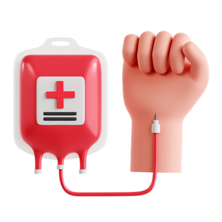 Transfusion sanguine  3D Icon