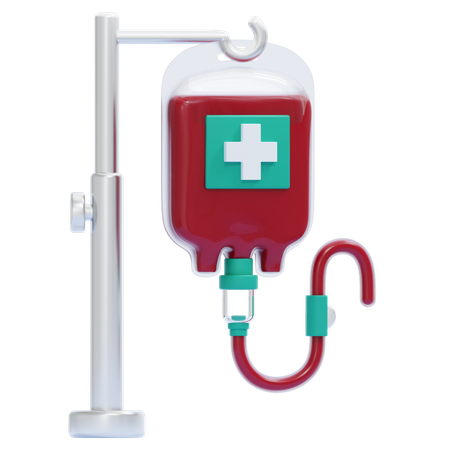 Transfusion sanguine  3D Icon