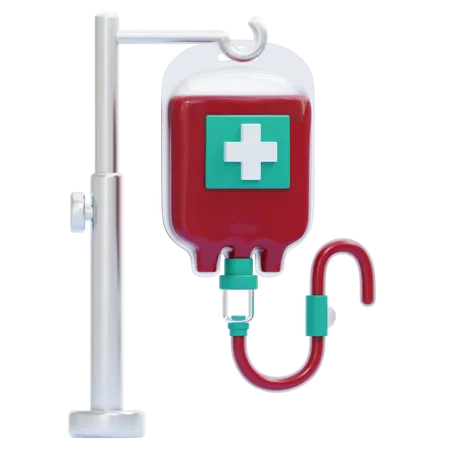 Transfusion sanguine  3D Icon