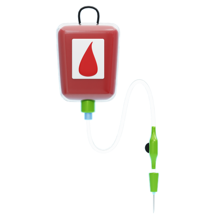 Transfusion sanguine  3D Icon