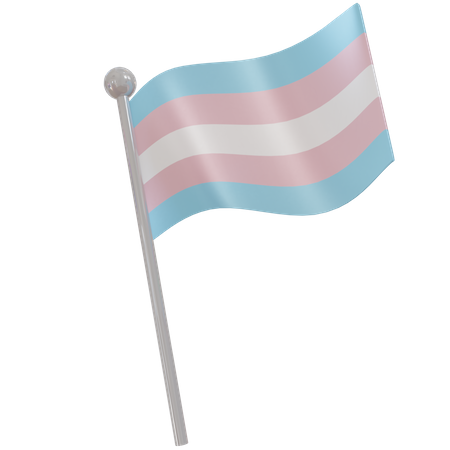 Transgender Flag 3D Illustration