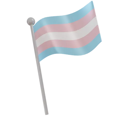 Transgender-Flagge  3D Flag