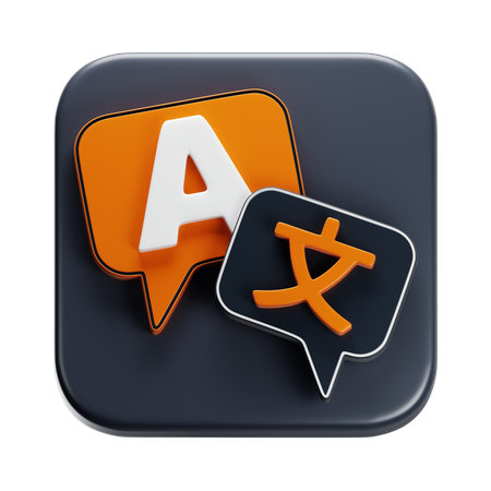 翻訳する  3D Icon