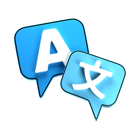 Translate  3D Icon