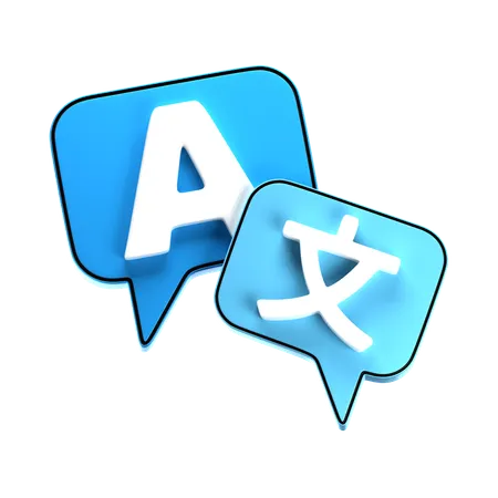 Translate  3D Icon