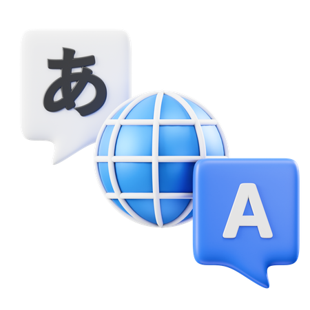 Translate  3D Icon