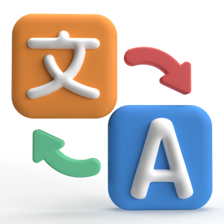 Translate  3D Icon