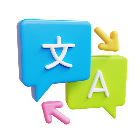 Translate  3D Icon