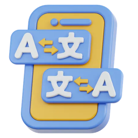 Translate  3D Icon