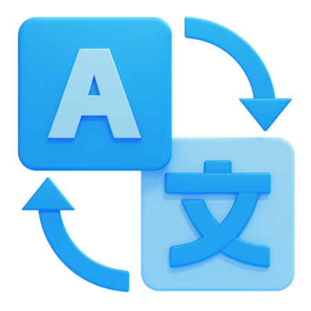 Translate  3D Icon
