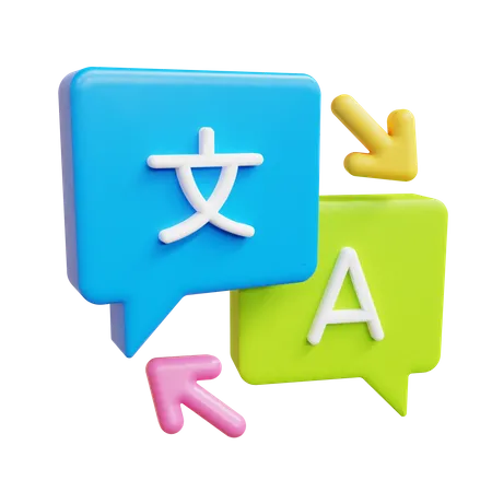 Translate  3D Icon