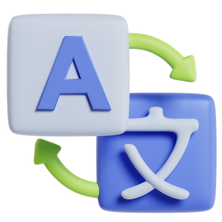 Translation Interface Icons  3D Icon