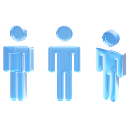 Translucent Glass Pictogram Symbol  3D Icon