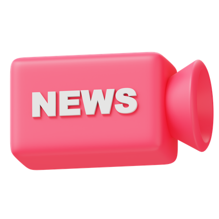 Transmitir noticias  3D Icon