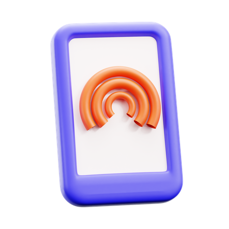 Transmisión móvil  3D Icon