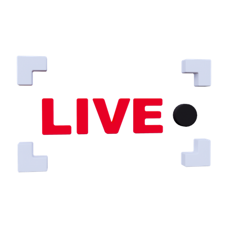 Transmissão ao vivo  3D Icon